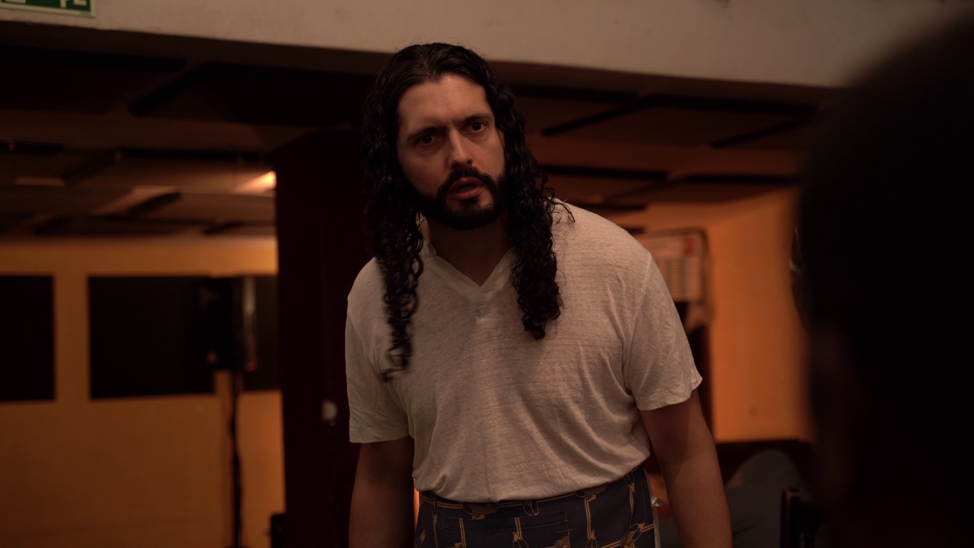 Ricardo Cardoso como Jesus a trabalhar em Fora da Cruz